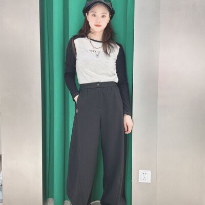 VIZAVIZA 女士简约宽松裤子V23419C02998