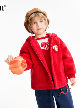 安奈儿童装男女童连帽外套 XM615009