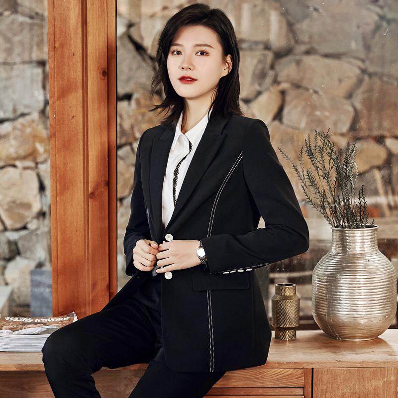 职业气质小西装外套女年春秋高级感休闲宽松大码西服上衣
