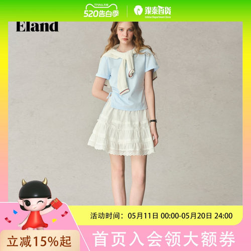 Eland衣恋T恤女 短袖上衣EERAF24T7A