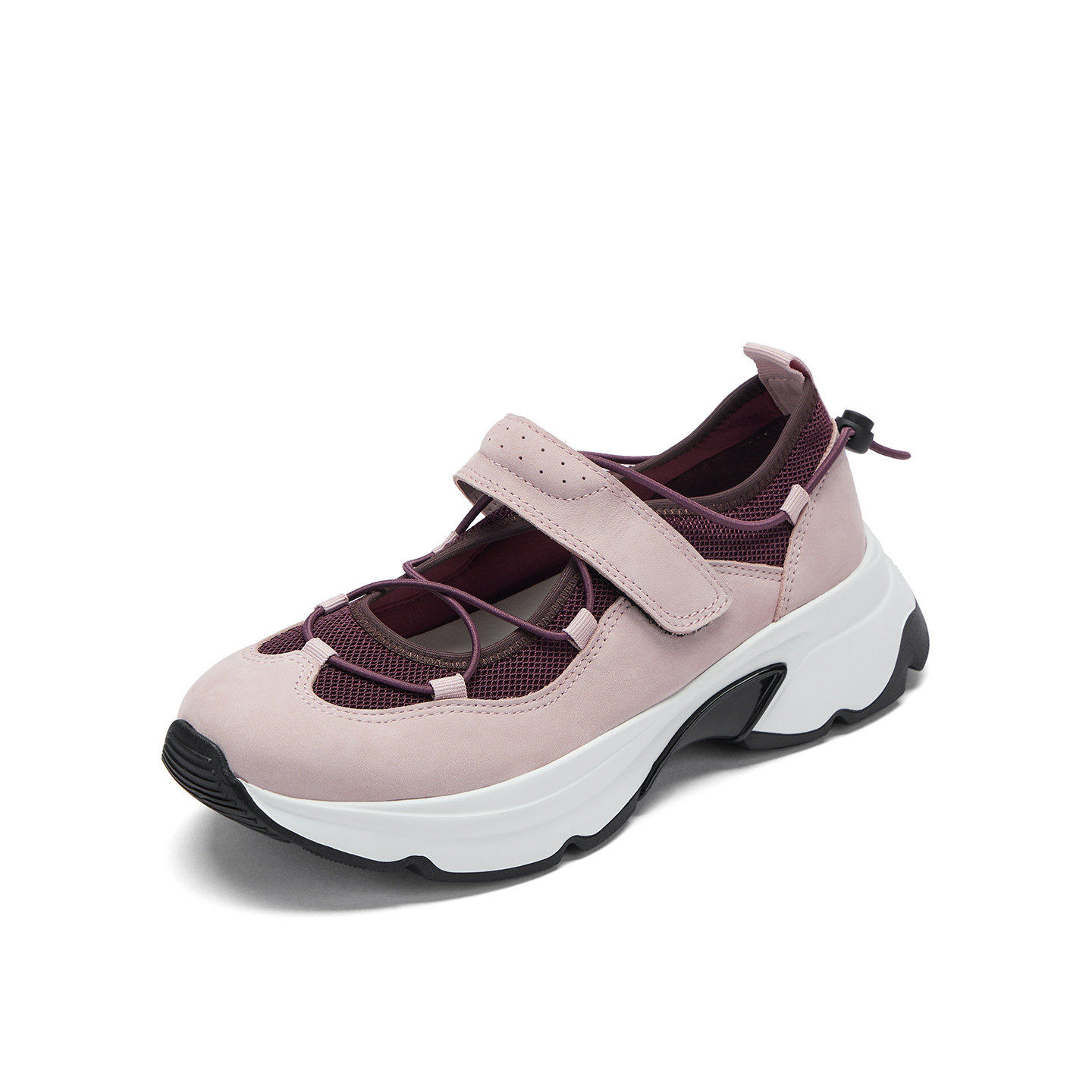 achette雅氏4T03 2026早春新款运动芭蕾风玛丽珍轻盈厚底休闲鞋