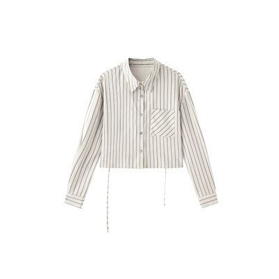 TKY SHOP短款衬衫女10H1KA04B118