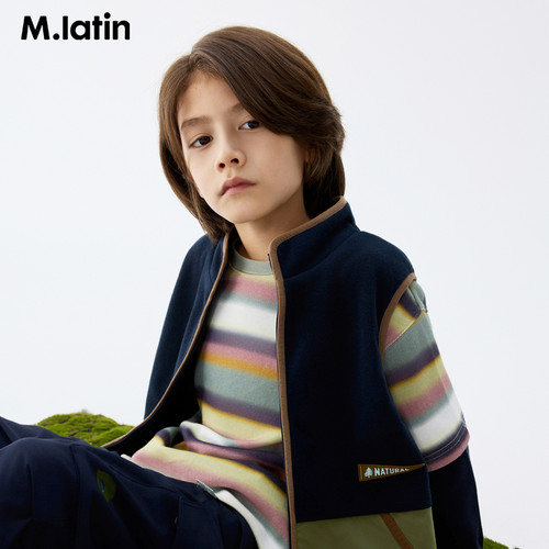 【商场同款】马拉丁儿童外套25秋装新款男大童抗静电马甲外套