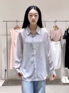 TKY SHOP女士休闲肌理长袖衬衫10I1KA00F100