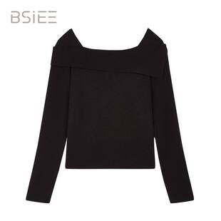 F0628C02 一字肩套头毛衣