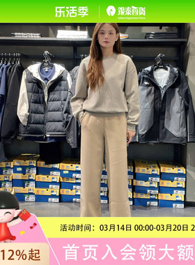 斯凯奇女士休闲简约针织长裤P425W053-03LF