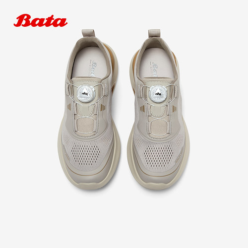Bata休闲鞋男夏季厚底通勤透气好搭运动鞋EJU52BM5