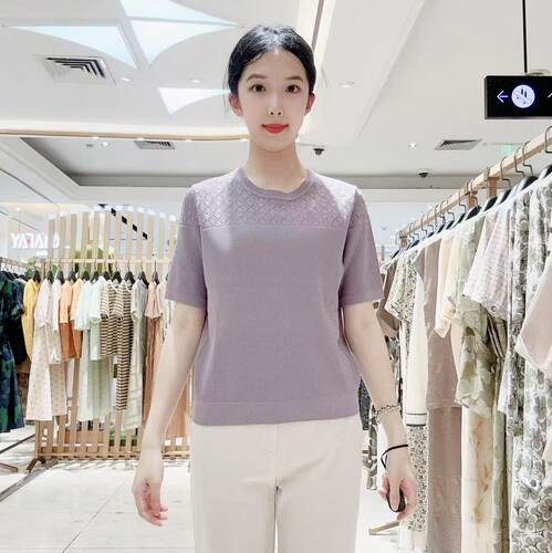 FEIZI菲姿女士温柔简约针织衫F5B817