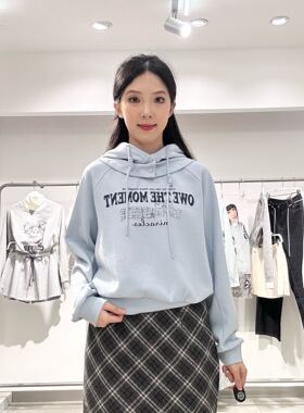 乐町女士连帽休闲卫衣C2CRF4256