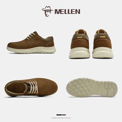 mellen名郎男鞋英伦休闲板鞋皮鞋