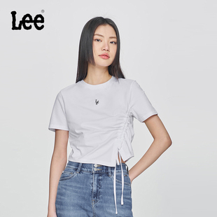 Lee女士休闲简约打底短袖 T恤LWT009265K9900FK14000