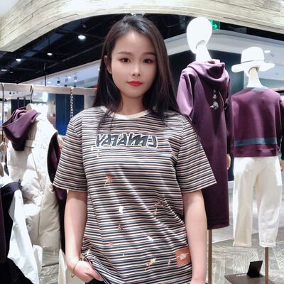 LanaFaY女士时尚舒适短袖T恤L3X503