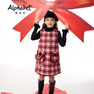 Alphabet爱法贝童装冬季女连衣裙194Q433