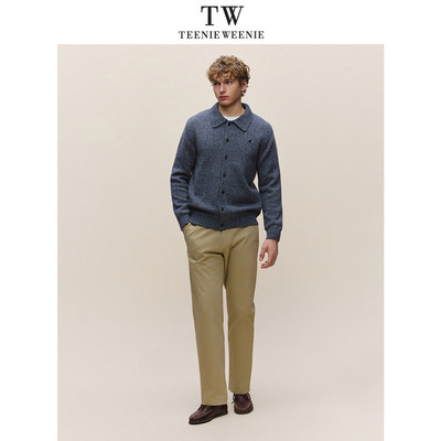 Teenie Weenie2026春羊毛混纺翻领开衫TNCK2611B1K