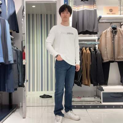 GOODLUCK GLADIUS/德鲨时尚简约牛仔裤LR47122