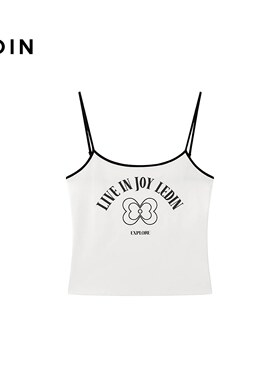 【商场同款】乐町基础字母印花吊带背心夏修身上衣C2CQG2127