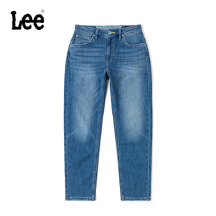 Lee凉凉裤早春413标准小直脚精玉透凉浅蓝女牛仔裤