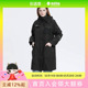 风衣女S22181811 高领连帽抽绳字母长款 sdeer圣迪奥 春季