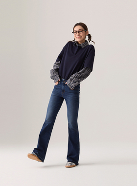 Levi's李维斯 女士 726高腰喇叭裤牛仔裤A3410-0140