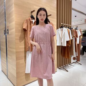 菲姿 女士抽绳休闲连衣裙F3B493