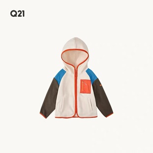 Q21轻暖绒拼色连帽外套Q5CH021