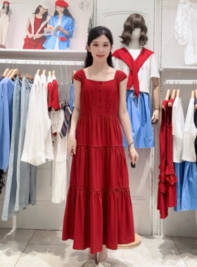 紫涵女士优雅时尚无袖连衣裙Z6Z04AS249