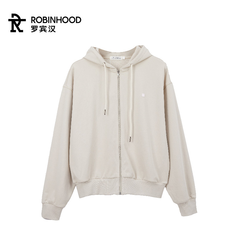 罗宾汉拉链抽绳女款连帽卫衣长袖开衫Y-23WY02