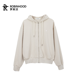 罗宾汉拉链抽绳女款连帽卫衣长袖开衫Y-23WY02