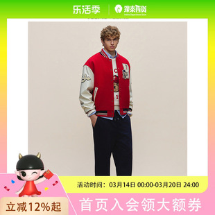 Teenie Weenie2026春学院风棒球夹克棉服外套TNJL261101K