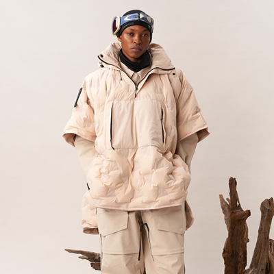 UPPERVOID二普纬度|WHISTLER+滑雪披风|户外防水保暖鹅绒自收纳