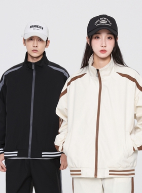 MYREALITY休闲撞色宽松运动外套 男女同款JS3013