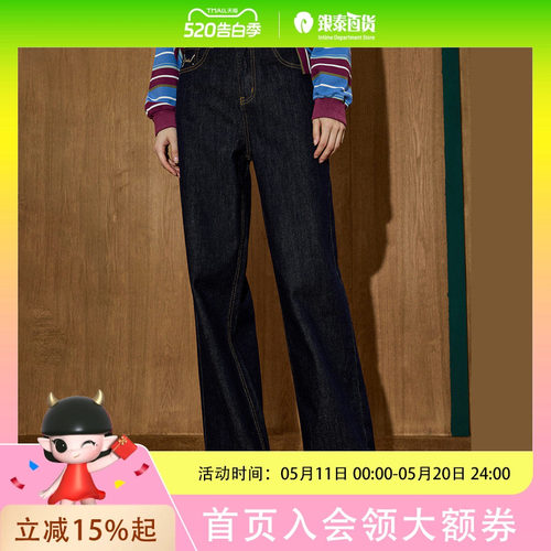 coolhut美式复古宽松牛仔裤2025秋季女式牛仔裤