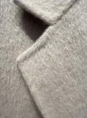 伊芙丽米色双面羊毛大衣1EA870821