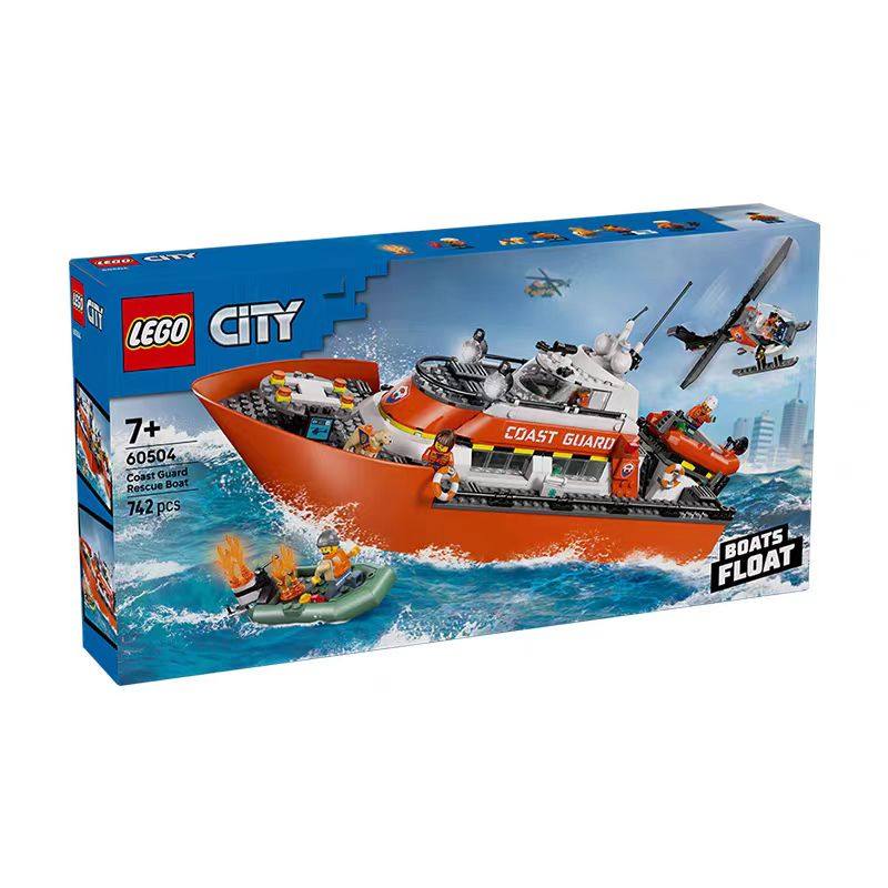 LEGO/乐高海岸警卫队救援船和直升机LEGC60504