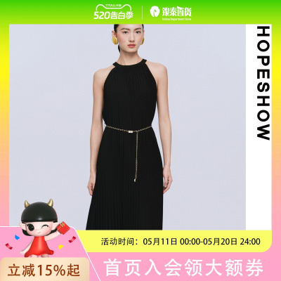 HOPESHOW红袖连衣裙89325131601