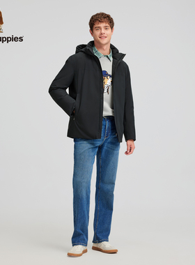 暇步士男装安心绒商务行政羽绒服外套男HSTDMC02CR191