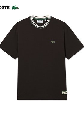 LACOSTELacoste男装25秋季新款法国制造条纹领T恤|TH5455