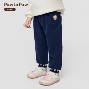 女宝宝休闲长裤 款 25年秋季 PawinPaw卡通小熊童装