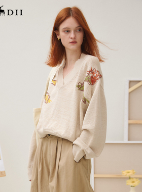 谜底套头针织衫女文艺253MZ1348