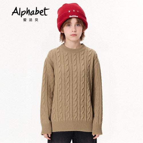 Alphabet爱法贝童装冬季女毛衫B44S816