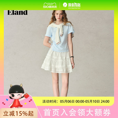 Eland衣恋T恤女 短袖上衣EERAF24T7A