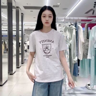 太平鸟女士简约休闲短袖T恤A1CNF3133