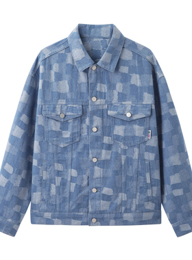 gxg.jeans男装2024年春季新款翻领牛仔夹克JFX1E801041