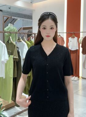 LanaFaY女士纯色简约开衫上衣L5X812