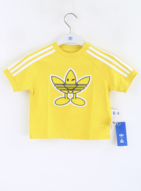 阿迪达斯男女童休闲宽松短袖上衣(25Q2)JD0457