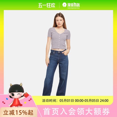 Levi's25年秋冬女士Baggy直筒牛仔裤A3494-0059