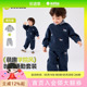 假两件男童卫衣两件套秋装 嘟嘟家 秋季 儿童套装 女童运动服 Polo领