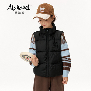 Alphabet爱法贝童装冬季男羽绒背心194A121