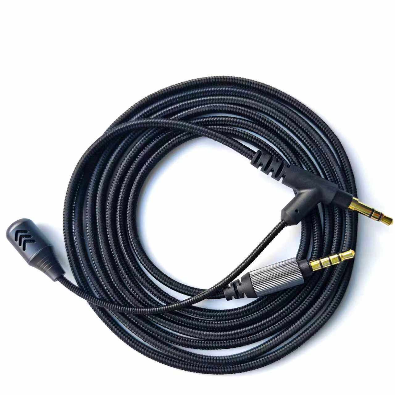 适用于xm5xm6蓝牙耳机3.5mm音频线头戴式耳机线带麦外置带麦克风