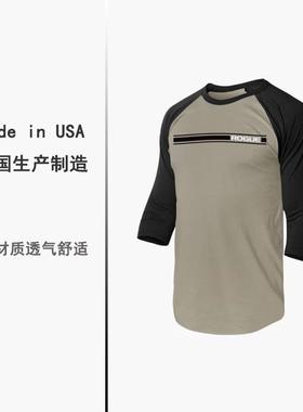 ROGUE美国制造运动休闲健身撸铁速干排汗7分短袖t恤欧美码大号